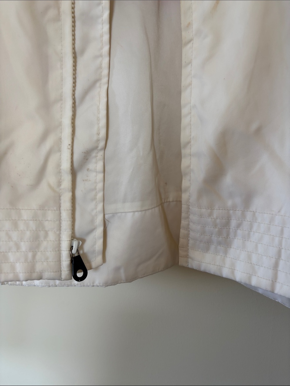 Harley-Davidson White Jacket with Orange Racing Stripe - Picture 4 of 16